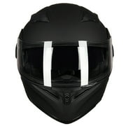 ILM 902 Black ABS Modular Full Face Helmet S, DOT Approved, Dual Visor Flip up