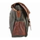 thumbnail image 4 of Sharo Classic Leather Bolso Bandolera para Portátil y Braguita en Piel Marrón y Lona en Dos Tonos, 4 of 6