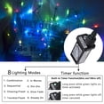 thumbnail image 2 of Luces navideñas iShabao de 181 pies, 500 LED, multicolor, resistentes al agua, 2 of 6
