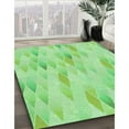 thumbnail image 3 of Ahgly Company Machine Washable Indoor Round Transitional Green Area Rugs, 6' Round, 3 of 7