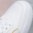 thumbnail image 5 of XIMIN Women's Platform Fashion Sneakers Thick Sole Suede Genuine Leather Classic Rubber Gum Sole Low Top Casual Walking Hiking Shoes Footwear, 5 of 7