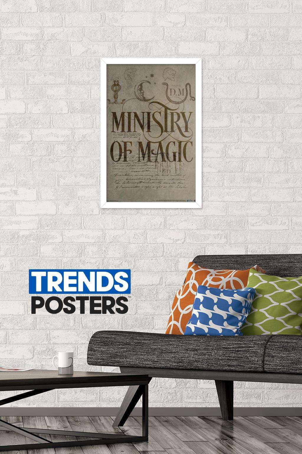 The Wizarding World: Harry Potter - The Ministry of Magic Wall Poster, 14.725" x 22.375", Framed