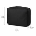 thumbnail image 3 of Travel Bag Organizer | Water Resistant Travel Organizer for Cosmetics and Documents, Great Travel Gift for Men and Women, Gray Zippered Toiletry Bag, 3 of 6