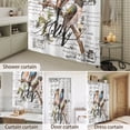 Bathroom Shower Curtain Watercolor Bird on Tree Branch Waterproof ...