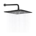 thumbnail image 1 of Regadera Cuadrada Tipo Lluvia Picool Negro Mate con Tubo 40 Cm, 1 of 5