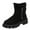 Black, variant on Women's Snow Boots - Warm and Cosy Leather Footwear Real Wool Winter Boots for Unmatched Comfort and Insulation in Cold Weather