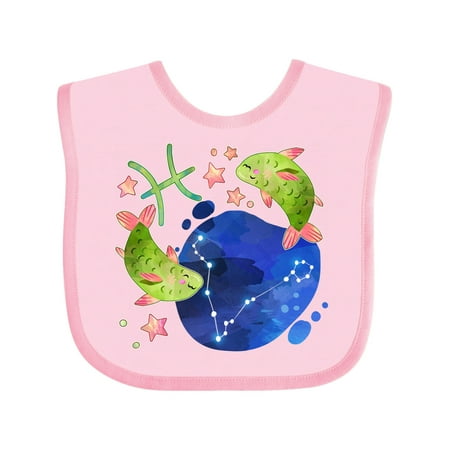 

Inktastic Pisces Constellation Zodiac Sign Illustration Gift Baby Boy or Baby Girl Bib