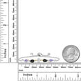 thumbnail image 3 of Gem Stone King 925 Silver and 10K Yellow Gold White Moissanite Black Onyx Blue Tanzanite and Lab Grown Diamond Tennis Bracelet for Women By Keren Hanan (1.56 cttw, Adjustable up To 9 inch), 3 of 3