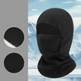 thumbnail image 3 of Kids Ski Mask Balaclava Hat Cold Weather Warm Winter Windproof Fleece Caps Boys Girls Full Face Masks 2-in-1, Black 5-12 Years, 3 of 3