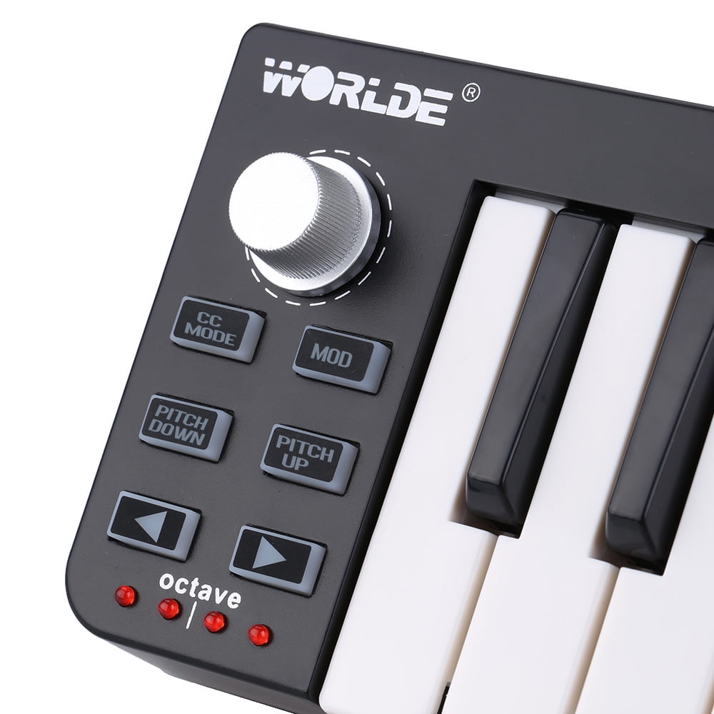 WORLDE Easykey.25 Portable Keyboard 25- USB MIDI Controller