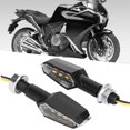 thumbnail image 3 of Luz De Señal De Giro De Motocicleta, 2 Piezas LED De Doble Cara A Prueba De Agua Lámpara Intermitente De Alto Brillo Reemplazo De Carcasa Negra Para Ducati Para Motocicleta, 3 of 7