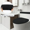 thumbnail image 7 of Toilet Lid Cover and Toilet Tank Lid Cover,Happon 2 Pack Stretch Toilet Lid Seat Cover Set, Washable Spandex Fabric Toilet Protector Cover, Fits Most Toilet Tanks & Lids(Gray), 7 of 7