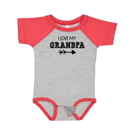 

Inktastic I Love My Grandpa with Arrow Gift Baby Boy or Baby Girl Bodysuit