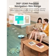 Lefant M3L Robot Vacuum and Mop, 12000Pa Suction, LiDAR Obstacle Avoidance, All-in-One for Pet Hair Carpet