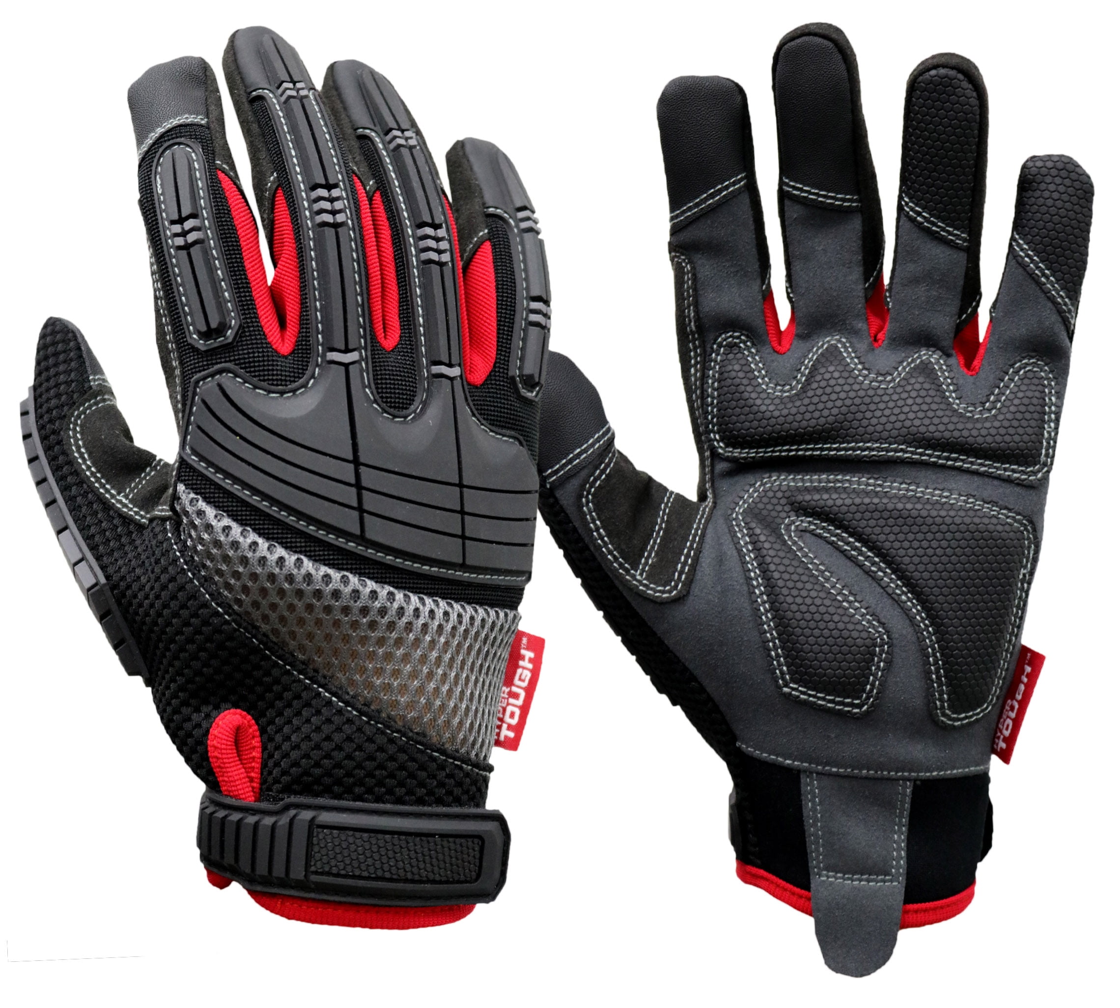 Hyper Tough High Performance Black Synthetic Leather Mechanic Gloves Men S X Large Walmart Com