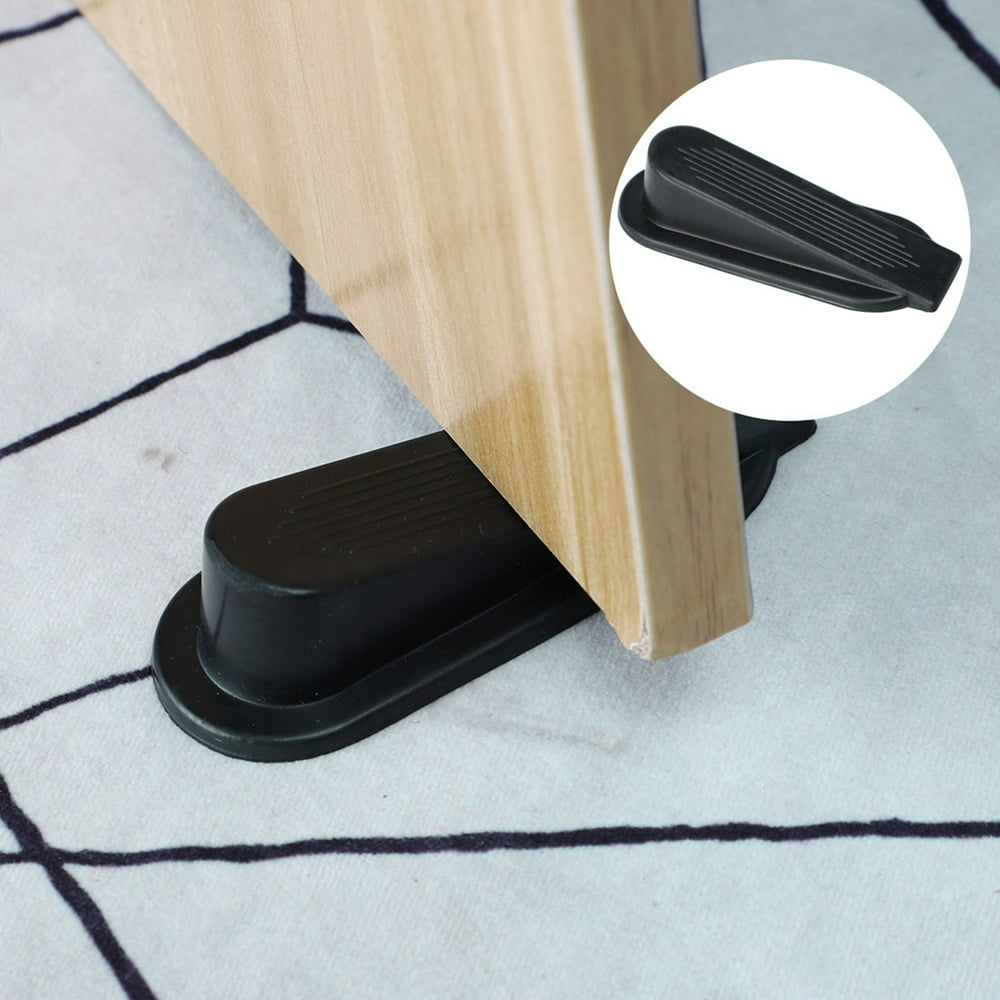 Home Rubber Antislip Wedge Door Stoppers Doorstops Protector Door