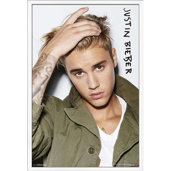 Justin Bieber - Eyes Wall Poster, 22.375" x 34", Framed