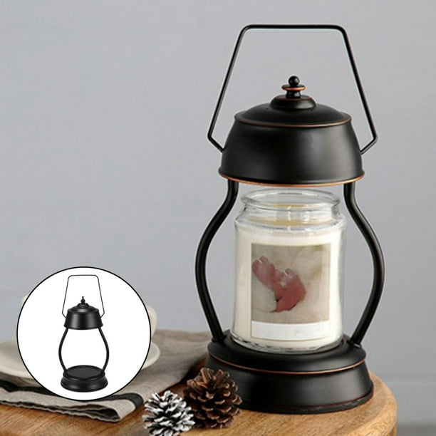 Calentador de regulable, lámpara sin llama, aceite de , calentador eléctrico de de cera para de o pequeño y grande, Negro Macarena Lámpara calentadora de velas