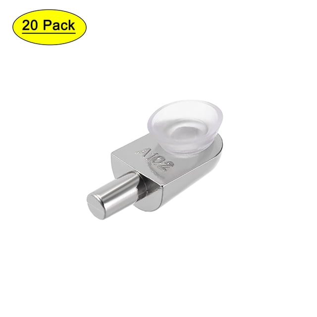 Soporte de vidrio, montado en la pared, soporte de estante de vidrio de aleación de zinc, 20 piezas