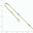 thumbnail image 2 of 14k Two Tone Gold 9 Inch Plus 1 Anklet Ankle Bracelet, 2 of 6