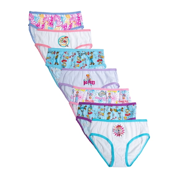 Toy Story Girls Underwear 7 Pack Briefs, Sizes 4-8