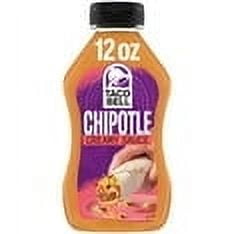 Taco Bell Creamy Chipotle Sauce, 12 fl oz Bottle pack of 2