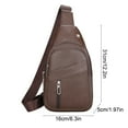 thumbnail image 4 of HBBKVI PU Leather Chest Bag Chest Bag Fabric Material Crossbody Bag Sports Chest Bag Portable Multi Pocket Storage, 4 of 6