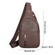 thumbnail image 4 of Bolso de pecho de tela, bolso cruzado, bolso de pecho deportivo, bolso de pecho portátil con múltiples bolsillos, bolso de PU, 4 of 6