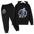 thumbnail image 3 of Nueva sudadera con capucha y pantalones de Marvel Hulk Capitán América para niños, traje de 2 piezas, ropa informal para niño y niña, sudadera, trajes deportivos para niño, 3 of 5