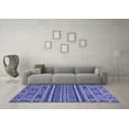 thumbnail image 3 of Ahgly Company Indoor Rectangle Abstract Blue Modern Area Rugs, 8' x 12', 3 of 4