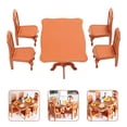 thumbnail image 4 of Ensemble de 5 Pcs Meubles de Poupée Miniatures Ornements Mini Table Chaises Accessoires de Maison, 4 of 8