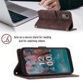 thumbnail image 3 of Compatible with Nokia C12 Classic Embossed PU Leather Case with Card Holder Shockproof Cover, 3 of 5