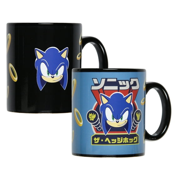 Sonic The Hedgehog Design Heat Changing 16 OZ Tea Coffee Beverage Mug Cup