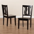 thumbnail image 4 of Baxton Studio Fenton Modern and Contemporary Transitional Dark Brown Finished Wood 2-Piece Dining Chair Set, 4 of 8