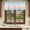 Coral Teal, variant on Red Pink Striped Valances for Windows, Decorative Rod Pocket Window Valance Curtains, Farmhouse Stripes Simple Art Short Curtain Drapes for Kitchen/Bathroom/Living Room, 2 Panels, 42" W x 18" L