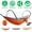 Orange_Grey, variant on Camping Hammock with Mosquito Net 3-in-1 Portable Hammock Tent with Built-In Mosquito Net Dual-Way Zippers 440lbs Capacity Attached Storage Pocket for Outdoor Travel Camping Hiking Backpacking