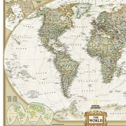 National Geographic World Executive Map, Mural, 110 x 76.5