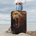 thumbnail image 7 of Rateoe Cool Flame Lion A Printed Luggage Cover, Suitcase Protector Fits 18-32 Inch Luggage-Large, 7 of 7