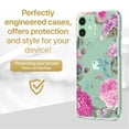 thumbnail image 2 of Caseyard TPU Clear Case for iPhone 13 Pro with Peonies Garden design phone cover, 2 of 7