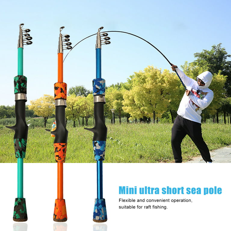 UDIYO Short Fishing Rod High Strength Fiber Glass Good Toughness