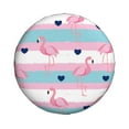 thumbnail image 2 of Gaeub Flamingo1 14-17in Tire Cover, Spare Tire Cover, for Camper Caravan, Trailer, Car, Truck, SUV, Jeep - 14 inch, 2 of 9
