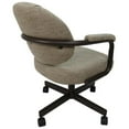 thumbnail image 2 of Swivel Metal Caster Dining Chair M-70 - Hemsath Driftwood on Brown, 2 of 2