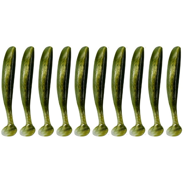 10 Pcs Appâts de Pêche Simulés Réutilisables Portables 1; 2; 3; Appâts Artificiels en PVC 5.5cm Type 10