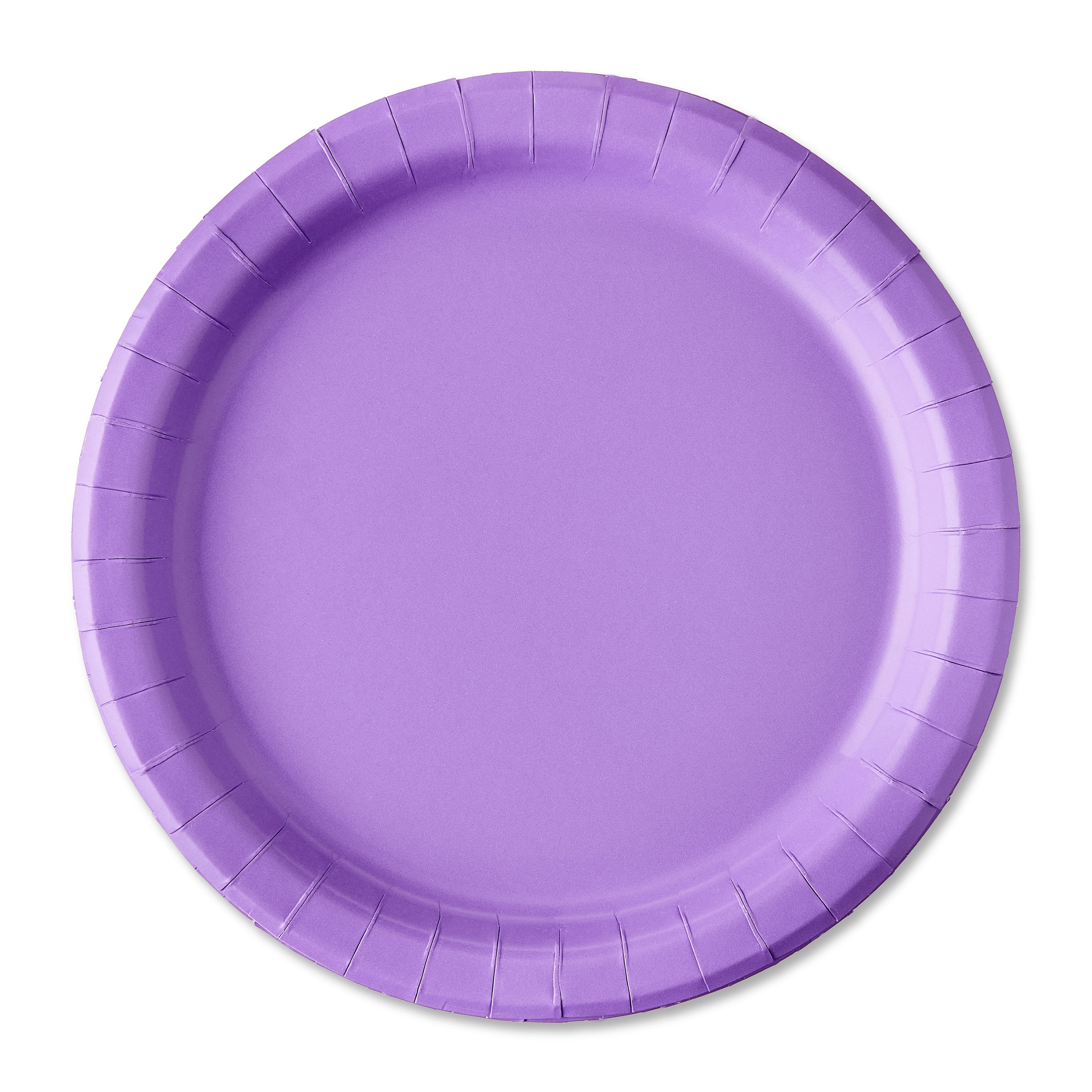 Disposable Purple Party Paper Plates, Serves 20, 9", by Way To Celebrate