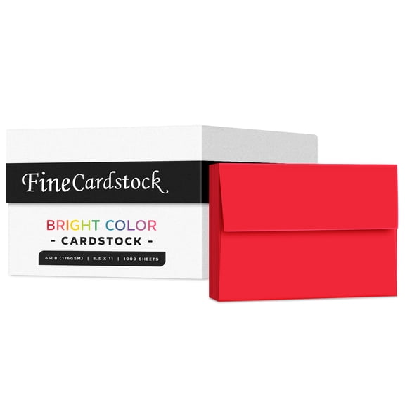 Red A7 Envelopes – Fits 5 x 7 Greeting Cards, Invitations, Photos, DIY Arts and Crafts – For Professional and Homemade Projects | 5 1/4" x 7 1/4" | 1000 Per Pack