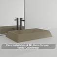 thumbnail image 5 of CASAINC Concrete Rectangular Bathroom Vessel Sink Art Basin in Taupe Clay with X-Diversion Line and The Same Color Drainer, 5 of 8