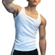 thumbnail image 5 of pstuiky Camisetas sin mangas, Camiseta de tirantes elástica ajustada con rosca para hombre, sin mangas, con tirantes en los hombros, transpirable y en forma de I. Tops elegantes para mujer xxl, 5 of 8