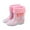Light Pink2, variant on Gelikeya Yellow Rain Boots Kids Easy-On Lightweight Light Up Natural Rubber Boots School Shoes (Light Blue, Size 5-5.5 Years)