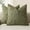 Sage Green, variant on otnbgsr A set of 2-piece decorative linen grid pillow set, neutral farmhouse retro cushion set, modern bohemian style home decoration sofa chair sofa bedroom living room, 18 x 18 inches