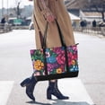 thumbnail image 4 of FORMRS Canvas Laptop Tote Bag for Women with 15.6" Computer Compartments Shoulder Handbag, Charming Floral Pattern, 4 of 7